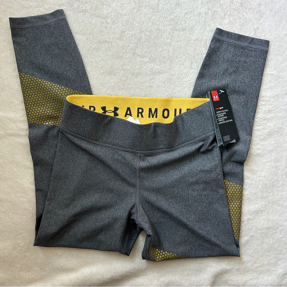 Under Armour Women’s Charcoal and Mustard Leggings